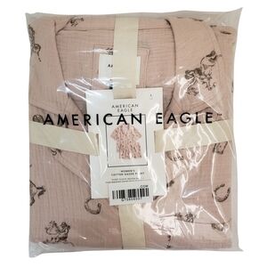 AMERICAN EAGLE Pajama Set Women Western Design Cotton Gauze Pajama Set NWT